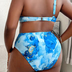 Damen Bunt gemusterter Bikini