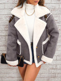 Damen Kuschelige Schaffelljacke R&B