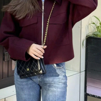 Damen Oversized Utility-Jacke mit praktischen Pattentaschen R&B