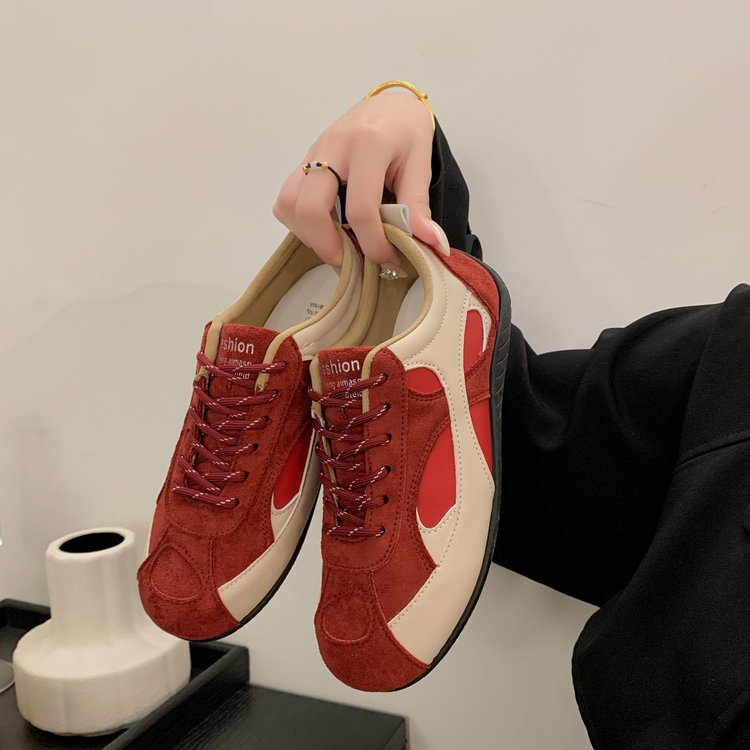 Damen sportliche Freizeit-Sneaker mit atmungsaktiver Obermaterialstruktur und gepolsterter Innensohle R&B