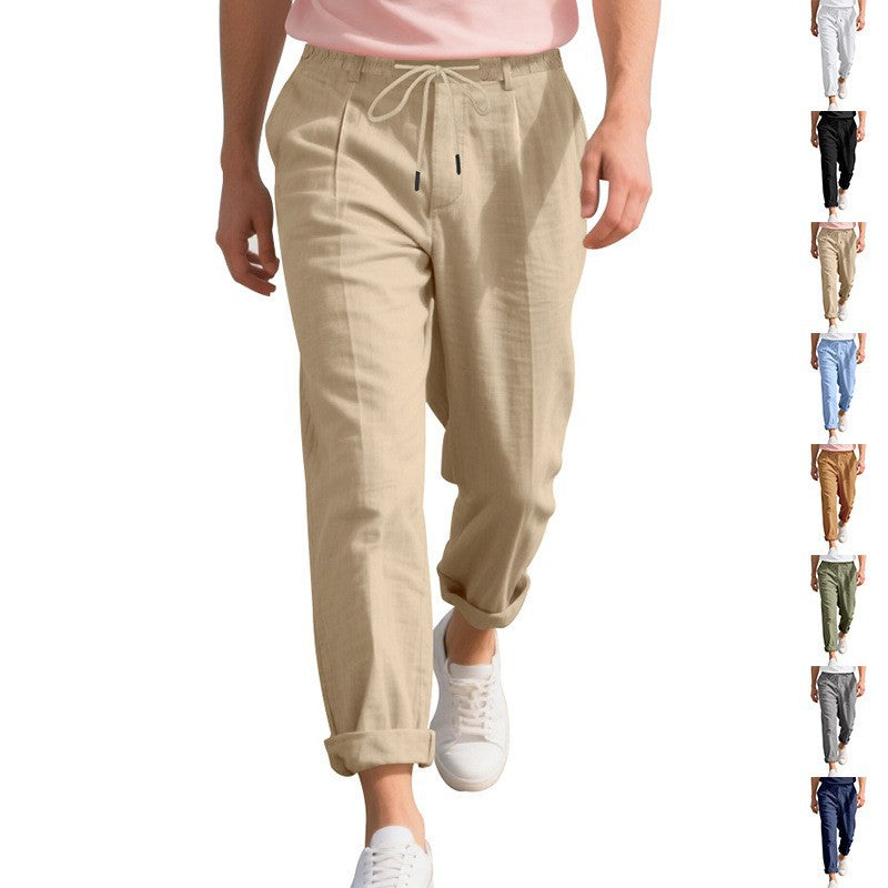 Herren lässige Sommerhose mit elastischem Bund und atmungsaktivem Material R&B