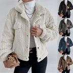 Damen Flauschige Oversize-Jacke mit strukturiertem Fleece