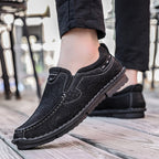 Herren elegante Slipper aus hochwertigem Leder mit weichem Innenfutter