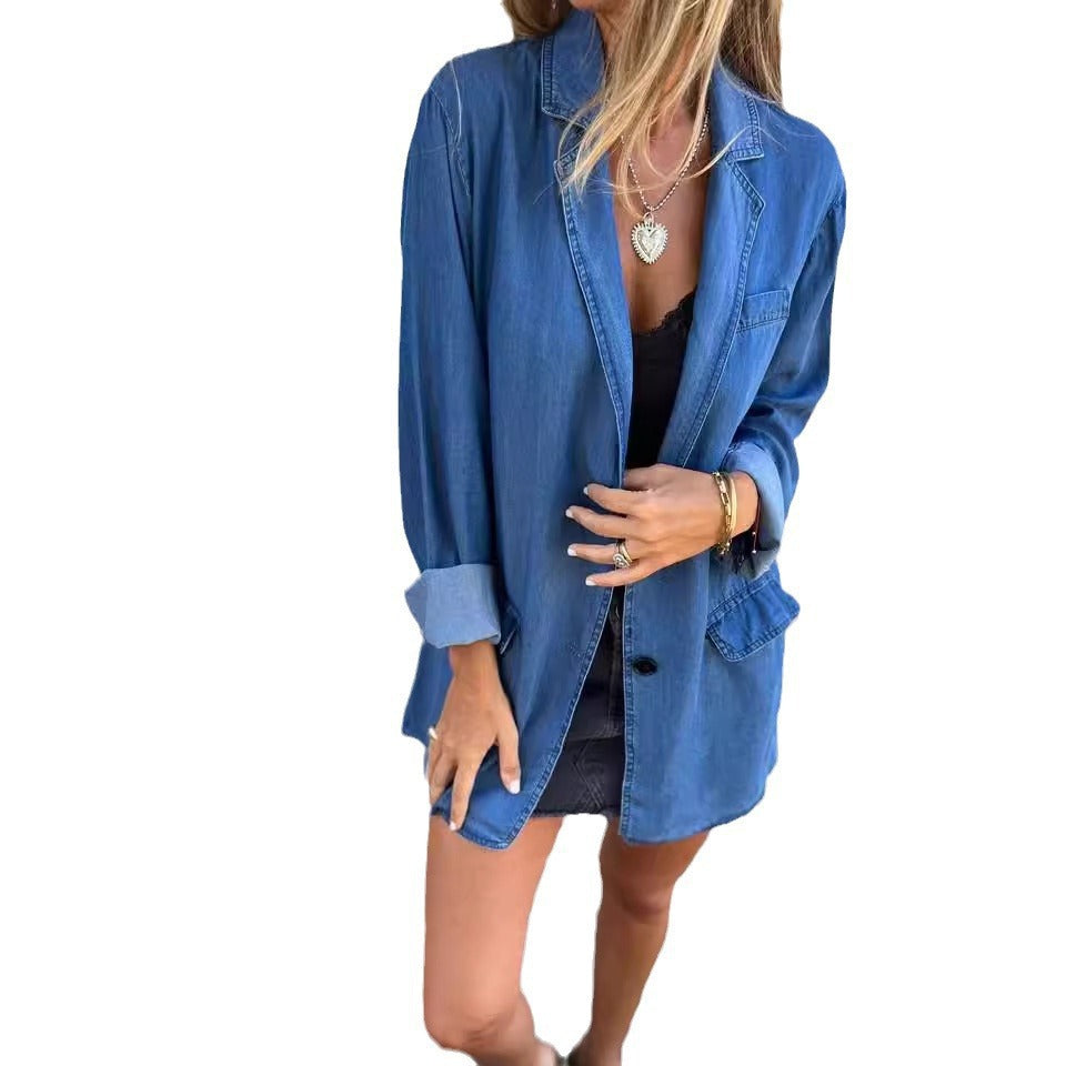 Damen entspannter Oversized Blazer R&B