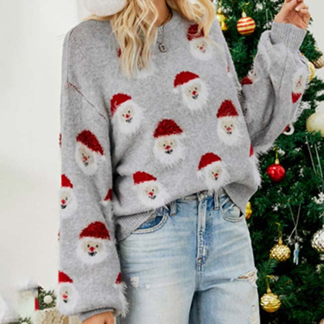 R&B | Weihnachtlicher Strickpullover mit Rentiermotiv