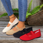 Damen Bequeme und flexible Slip-On Ballerinas