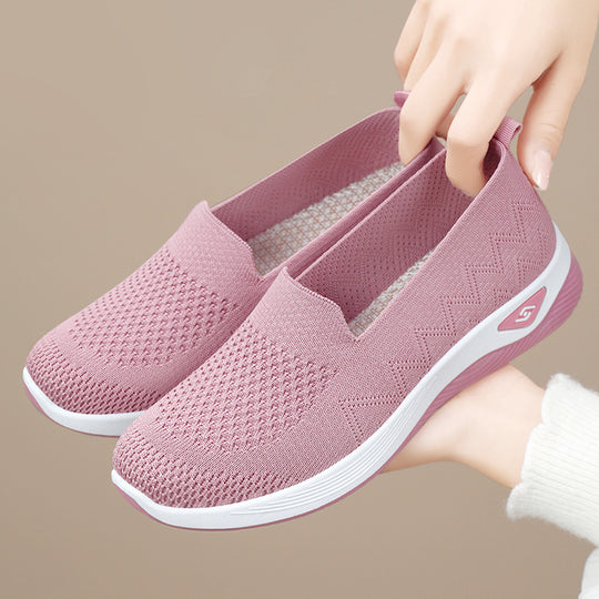 Damen Sportliche Slip-On Schuhe mit flexibler Sohle und atmungsaktivem Obermaterial R&B