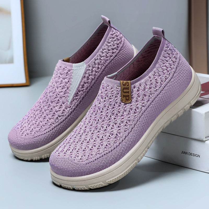 Damen Atmungsaktive Slip-On Freizeitschuhe mit elastischem Design R&B