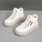 Damen Modische Winterstiefel mit flauschigem Innenfutter und robustem Profil R&B