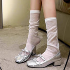 Damen elegante Ballerinas mit Schleifenverzierung R&B