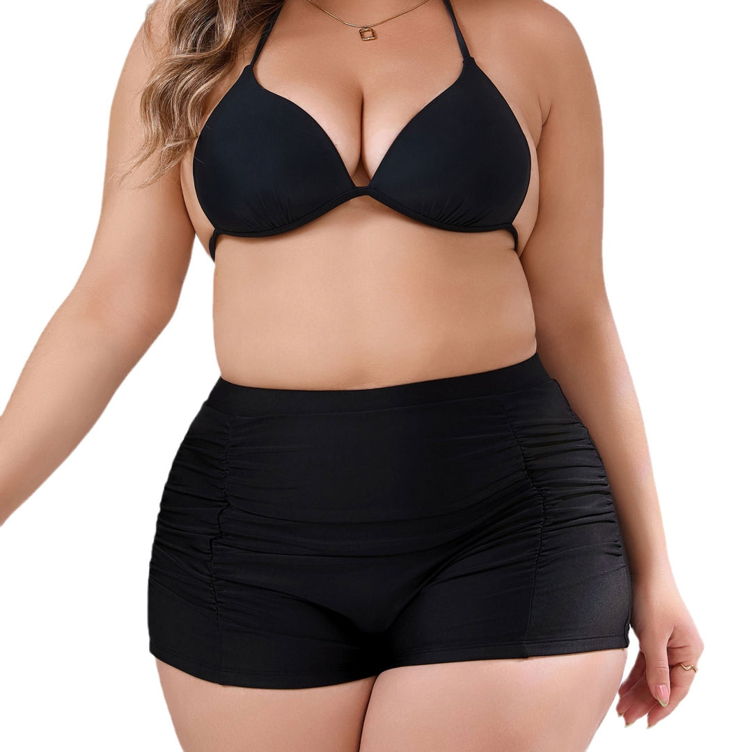 Damen Hochtaillierte Badeshorts mit dezenten Rüschendetails R&B