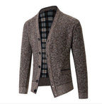 Herren Strickjacke kariert elegant