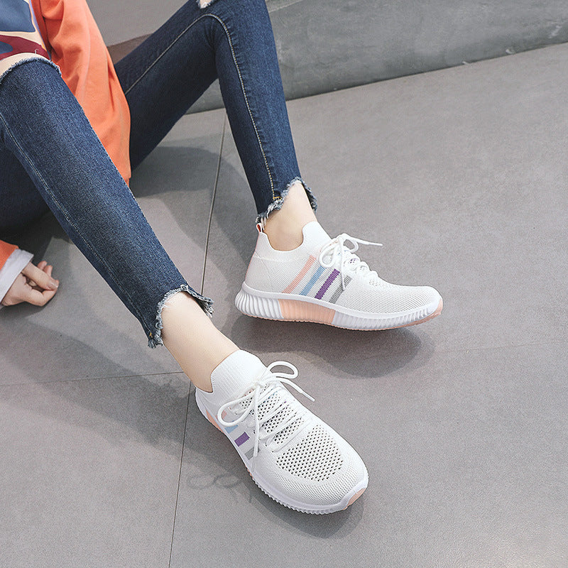 Damen Sportliche Sneaker mit atmungsaktiver Mesh-Oberfläche und dämpfender Laufsohle R&B