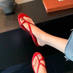 Damen Zehentrenner-Sandalen mit elegantem Riemendesign und flexiblem Fußbett R&B