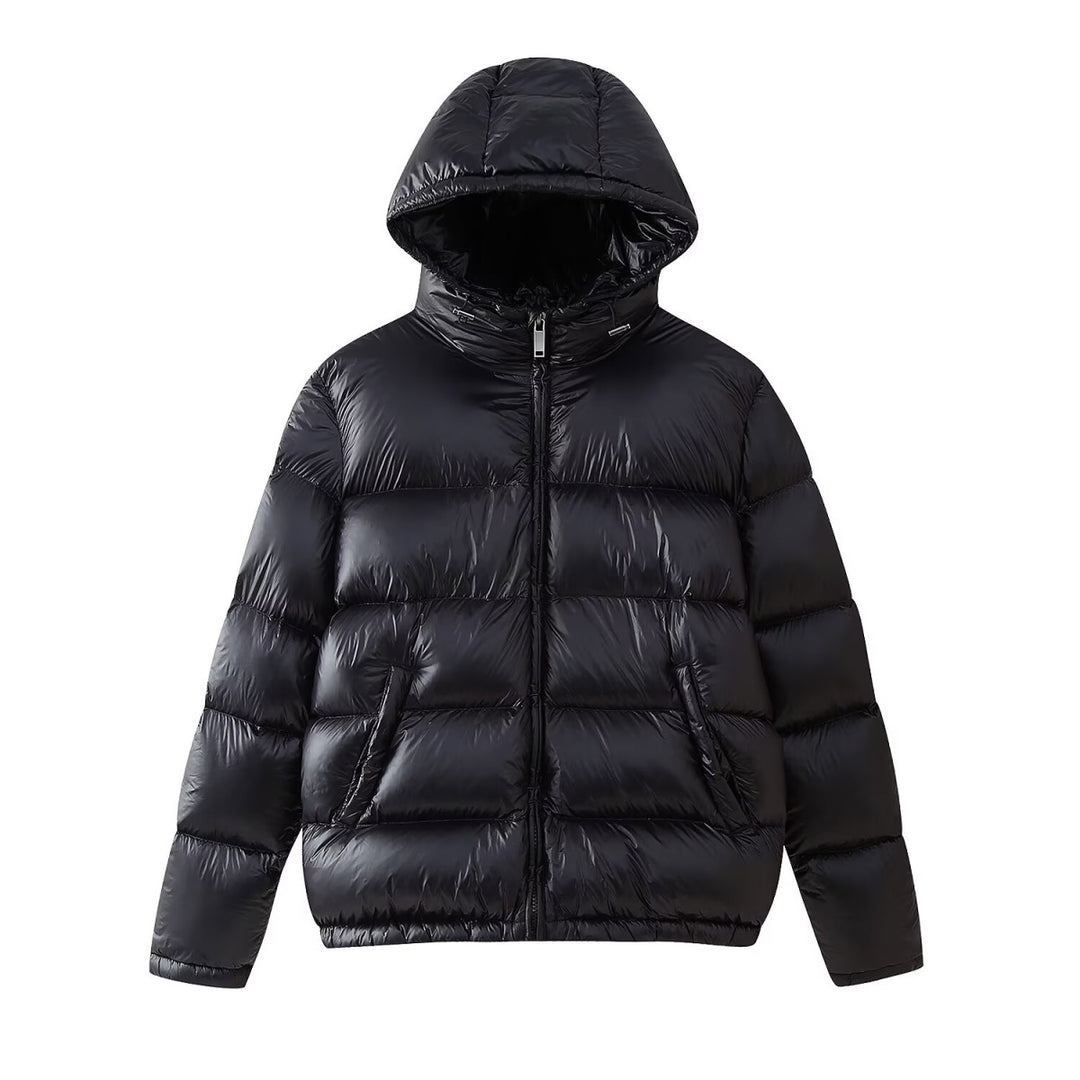Damen gefütterte Kapuzenjacke mit eleganter Steppung R&B