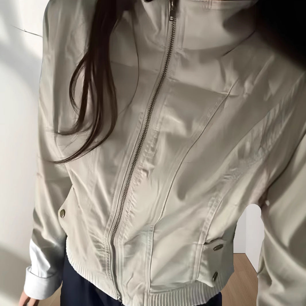 Damen leichte Übergangsjacke mit strukturiertem Design R&B