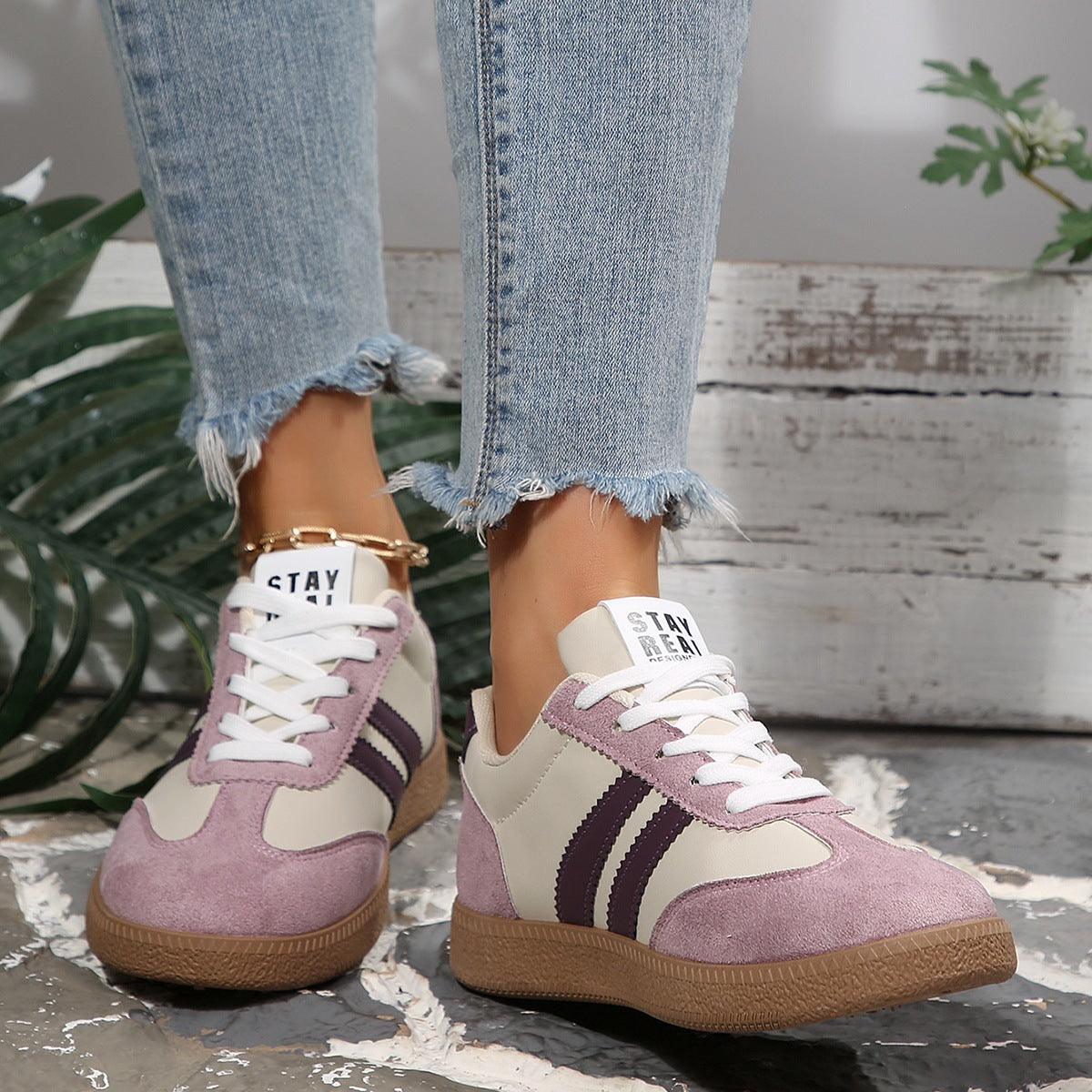 Damen Sportliche Sneaker mit modischem Design R&B