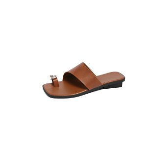 Damen modische Komfortslides mit elegantem Riemen R&B