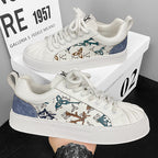 Damen Modische Sneakers mit einzigartigem Muster und rutschfester Sohle