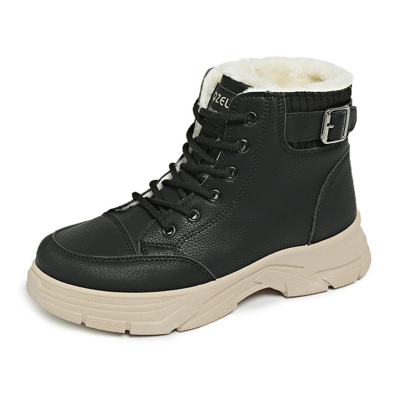 Damen Winterliche High-Top Sneaker mit weichem Fleece-Futter R&B