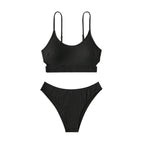 Damen raffinierter Bikini mit gestreiftem Design
