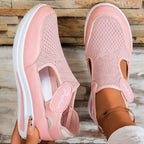 Damen Slip-On Freizeitschuhe mit elastischem Obermaterial und atmungsaktiver Sohle R&B
