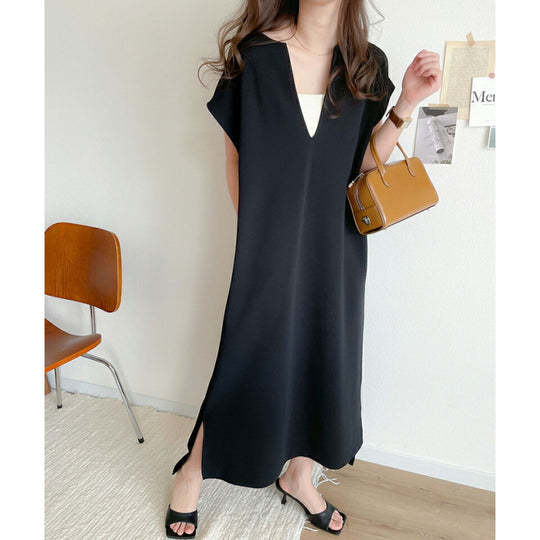 Damen Elegante Lässige Tunika Kleid R&B
