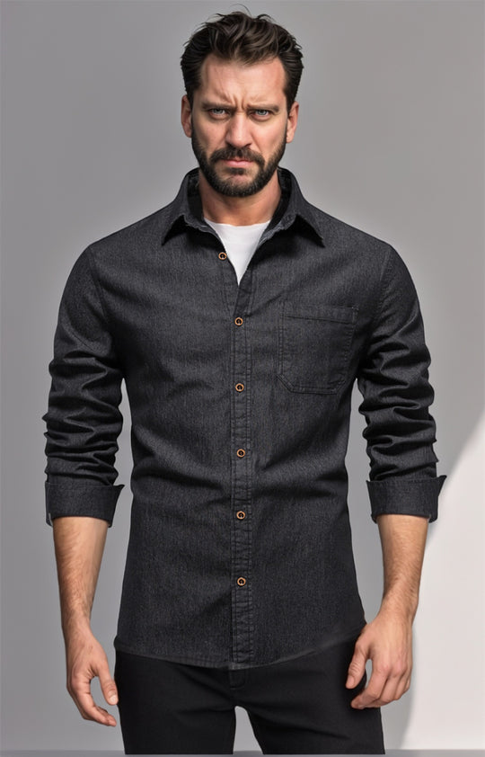 Herren Denim Hemd R&B