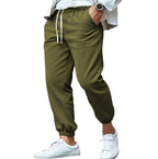 Herren nan tapered Sweat-Jogger mit elastischem Bund, Kordelzug und eingeschlossenen Bündchen R&B