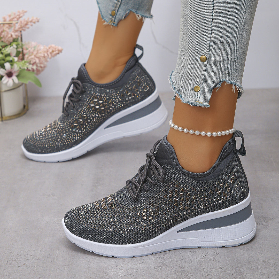 Damen Komfortable Sneaker mit modischem Netzdesign R&B