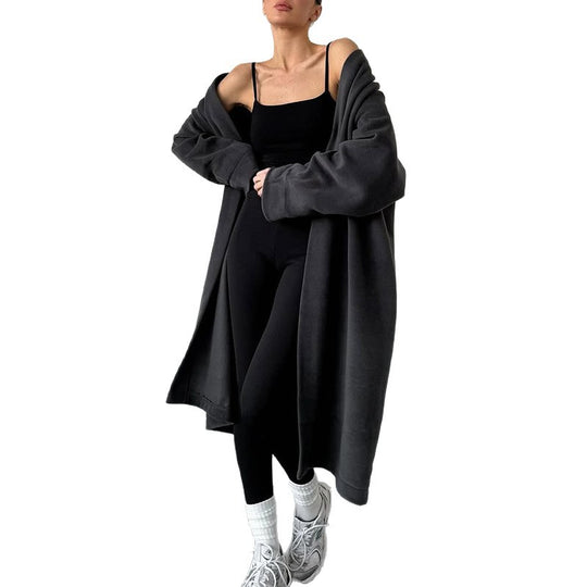 Damen Kuscheliger Oversize-Mantel R&B