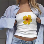 Damen Bandeau-Oberteil mit sportlichem Frankreich-Design R&B