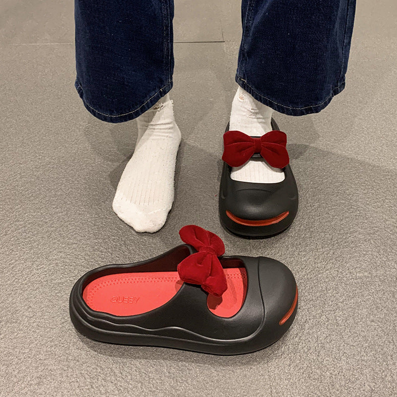 Damen Ballerinas mit elegantem Schleifen-Detail und rutschfester Sohle EB