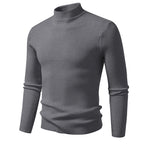 Herren eleganter Rollkragenpullover aus feinem Rippstrick R&B