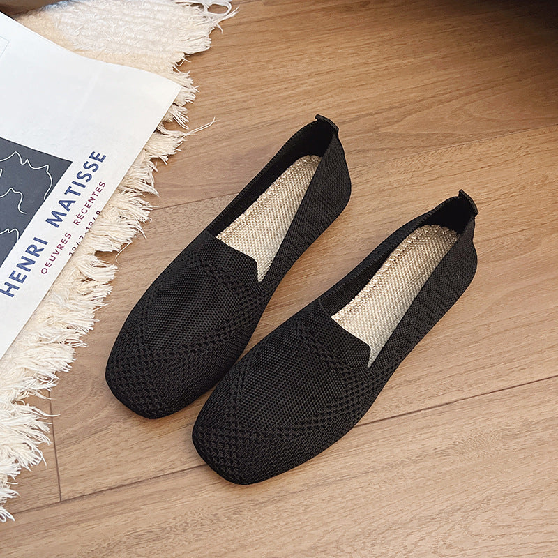 Damen moderne Slingback-Schuhe mit atmungsaktivem Netzmaterial und elastischem Einschlupf R&B