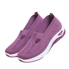 Damen Leichte und luftige Slip-On Sneakers mit elastischer Sohle R&B