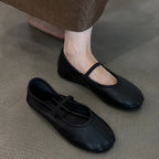 Damen Bequeme Ballerinas mit elastischem Riemen und weichem Innenfutter R&B