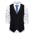 Herren elegante Weste mit schmalem Schnitt und praktischen Taschen R&B