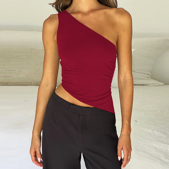 Damen asymmetrisches Top R&B