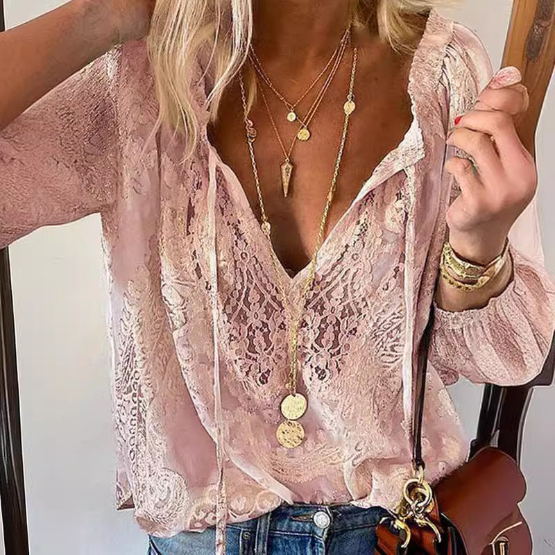 R&B | Bluse Mit Spitzenshirt Für Frauen