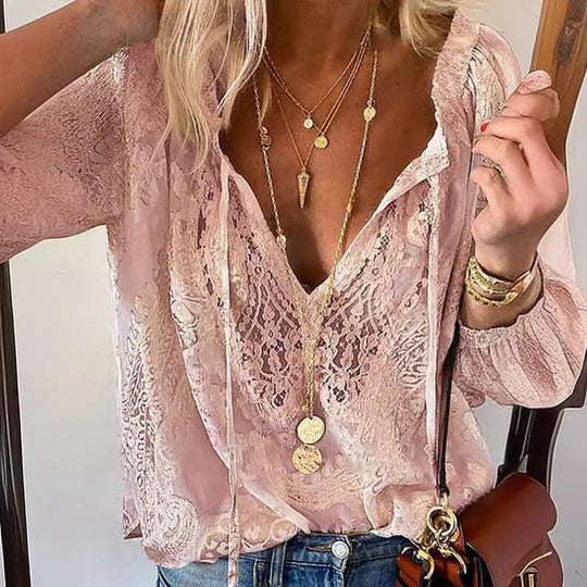 R&B | Bluse Mit Spitzenshirt Für Frauen