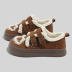 Damen Komfortable Sneaker mit weichem Innenfutter und dekorativen Riemen