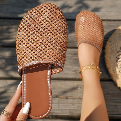 Damen elegante Clogs aus atmungsaktivem Material R&B