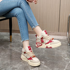 Damen modische High-Top Sneakers mit bequemer Dämpfung und griffiger Laufsohle R&B