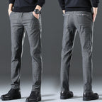 Herren moderne Chinohose mit elastischem Bund und seitlichen Taschen R&B