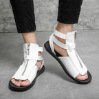 Herren Atmungsaktive Sommer-Sandalen mit elegantem Reißverschluss R&B