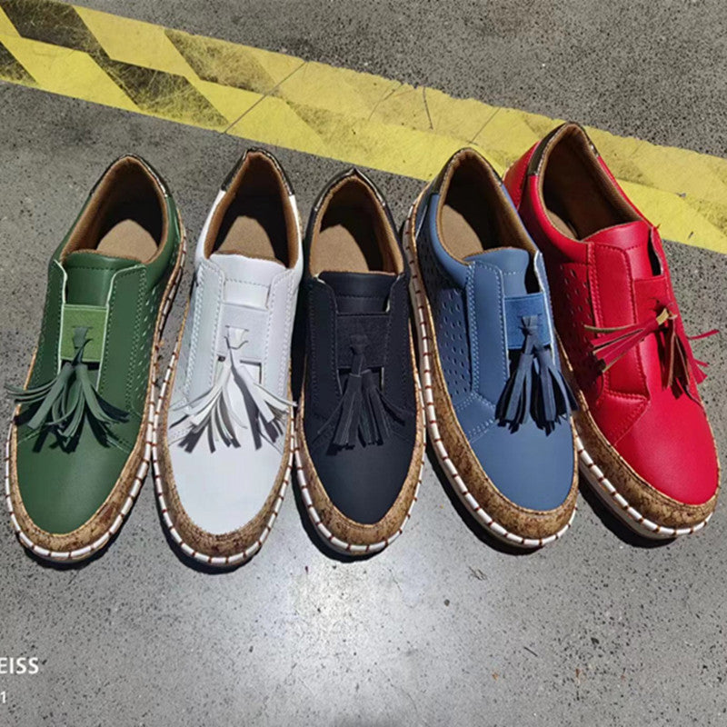 Damen Modische und bequeme Freizeitschuhe mit Korksohle
