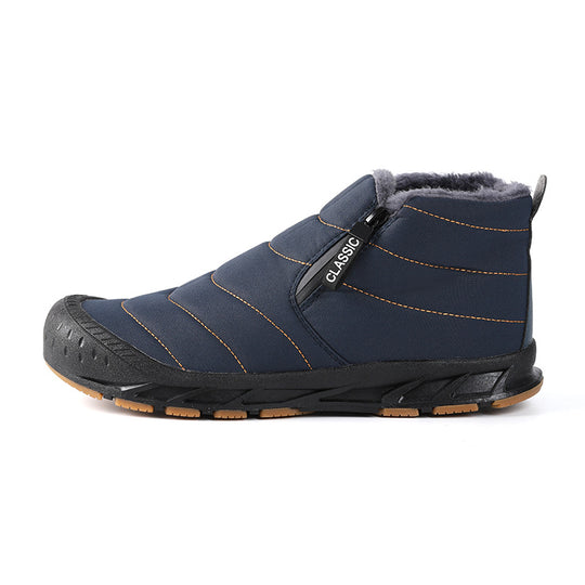 Damen gefütterte Winterboots mit rutschfester Sohle und praktischem Klettverschluss R&B
