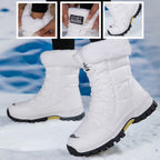 Damen wärmeisolierte Winterstiefel mit rutschfester Profilsohle