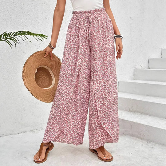 Damen Maxirock mit floralem Design und seitlichem Schlitz R&B